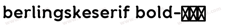 berlingskeserif bold字体转换